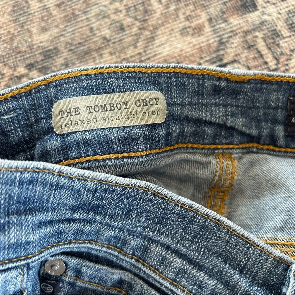 Ag Tomboy Crop Relaxed Straight Jeans - Picture 5 of 6